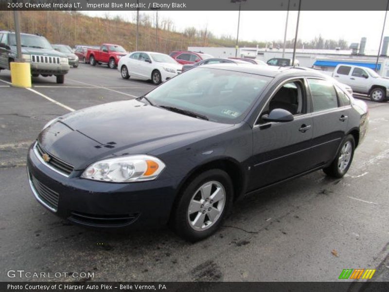 Imperial Blue Metallic / Ebony Black 2008 Chevrolet Impala LT