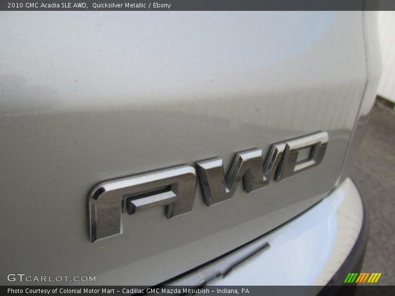 Quicksilver Metallic / Ebony 2010 GMC Acadia SLE AWD