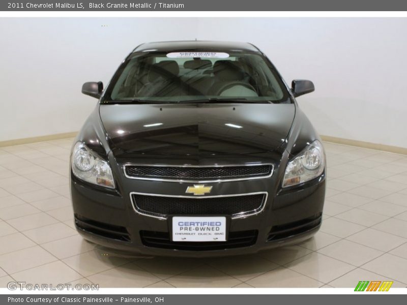 Black Granite Metallic / Titanium 2011 Chevrolet Malibu LS