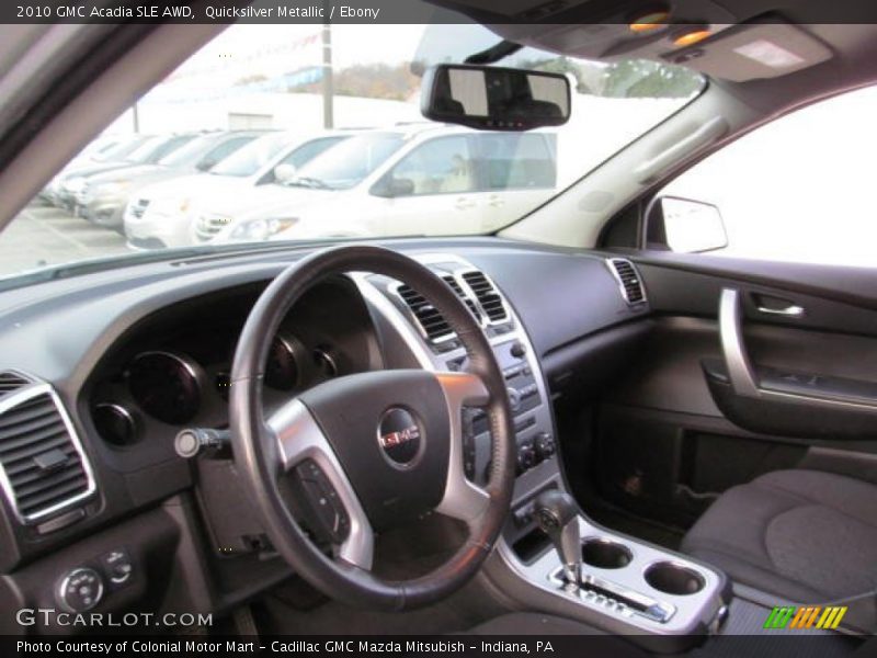 Quicksilver Metallic / Ebony 2010 GMC Acadia SLE AWD