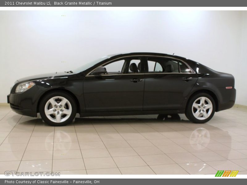 Black Granite Metallic / Titanium 2011 Chevrolet Malibu LS