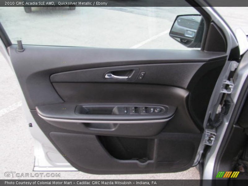 Quicksilver Metallic / Ebony 2010 GMC Acadia SLE AWD