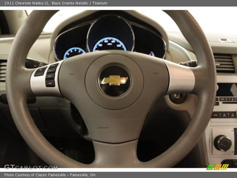 Black Granite Metallic / Titanium 2011 Chevrolet Malibu LS