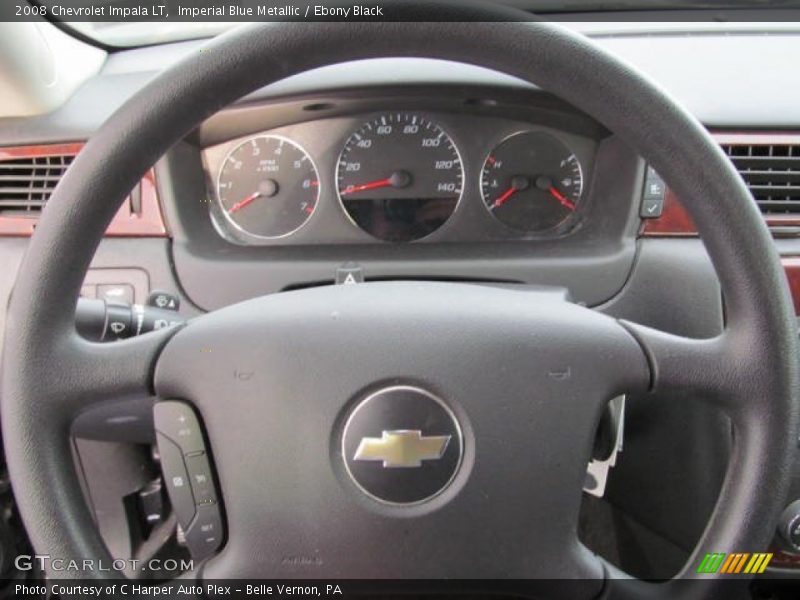 Imperial Blue Metallic / Ebony Black 2008 Chevrolet Impala LT