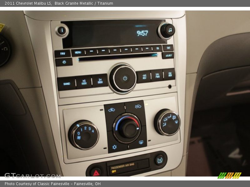 Black Granite Metallic / Titanium 2011 Chevrolet Malibu LS