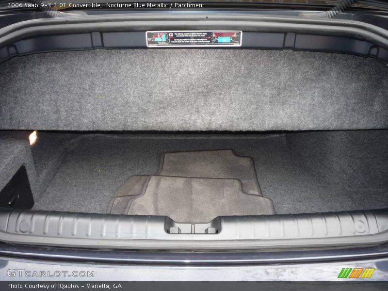 Nocturne Blue Metallic / Parchment 2006 Saab 9-3 2.0T Convertible