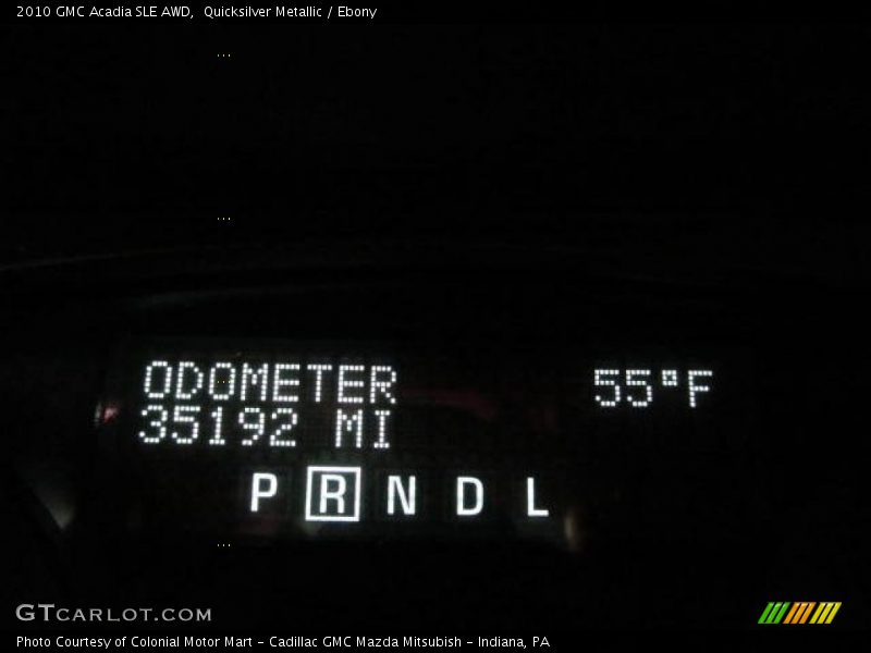 Quicksilver Metallic / Ebony 2010 GMC Acadia SLE AWD