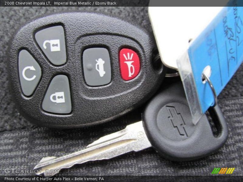 Imperial Blue Metallic / Ebony Black 2008 Chevrolet Impala LT
