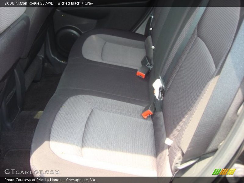 Wicked Black / Gray 2008 Nissan Rogue SL AWD