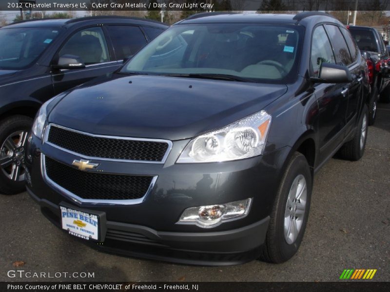Cyber Gray Metallic / Dark Gray/Light Gray 2012 Chevrolet Traverse LS