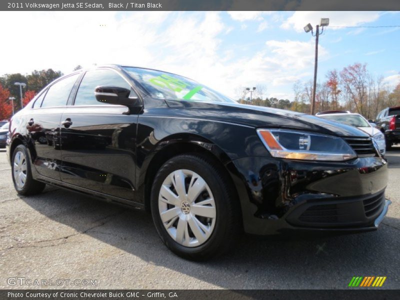 Black / Titan Black 2011 Volkswagen Jetta SE Sedan