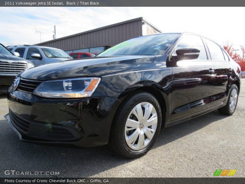 Black / Titan Black 2011 Volkswagen Jetta SE Sedan