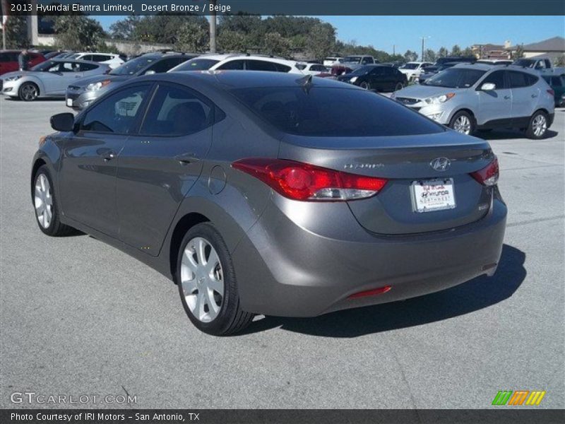 Desert Bronze / Beige 2013 Hyundai Elantra Limited