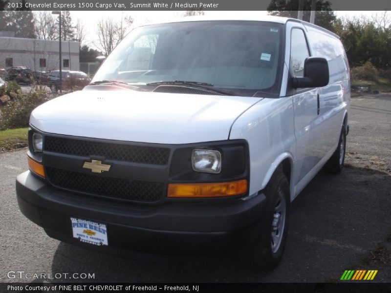 Summit White / Medium Pewter 2013 Chevrolet Express 1500 Cargo Van