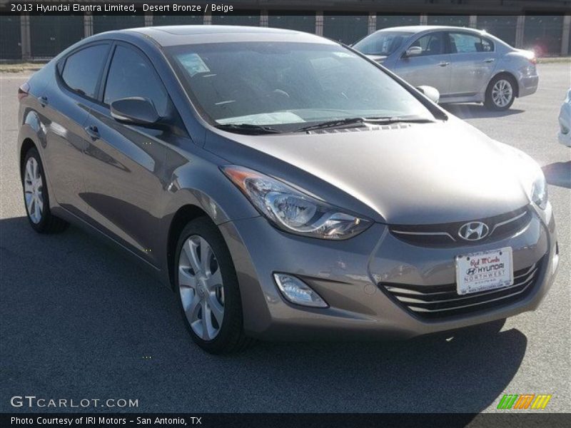 Desert Bronze / Beige 2013 Hyundai Elantra Limited