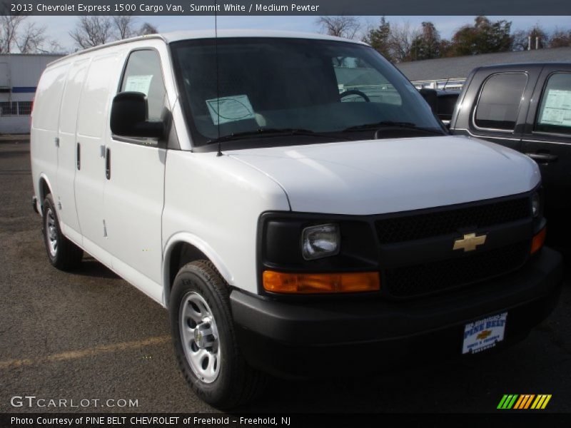 Summit White / Medium Pewter 2013 Chevrolet Express 1500 Cargo Van