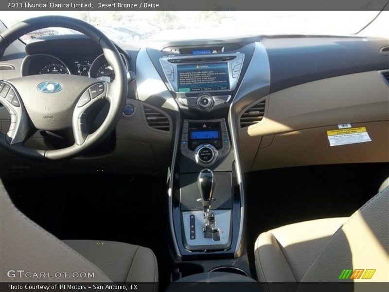 Desert Bronze / Beige 2013 Hyundai Elantra Limited