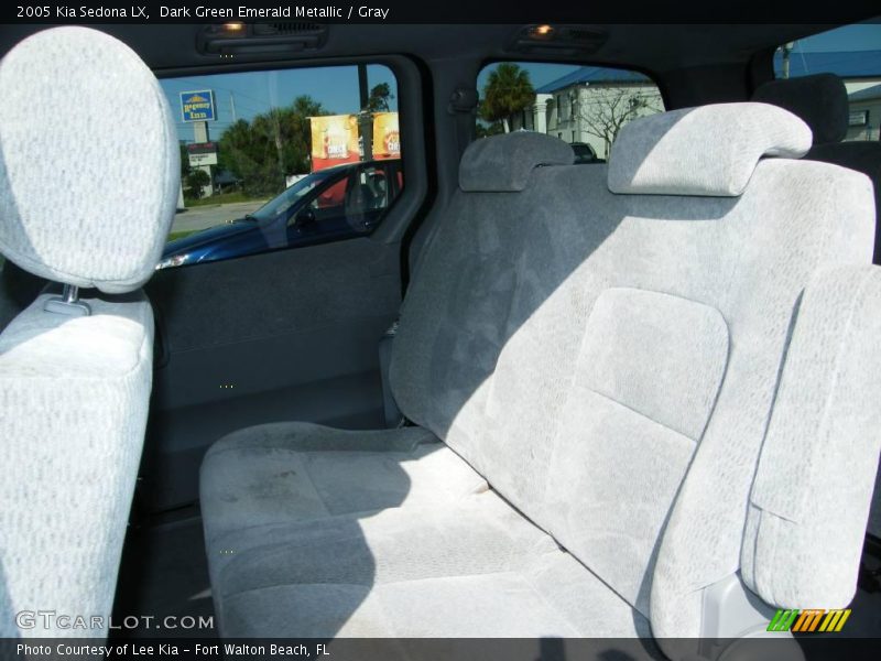 Dark Green Emerald Metallic / Gray 2005 Kia Sedona LX