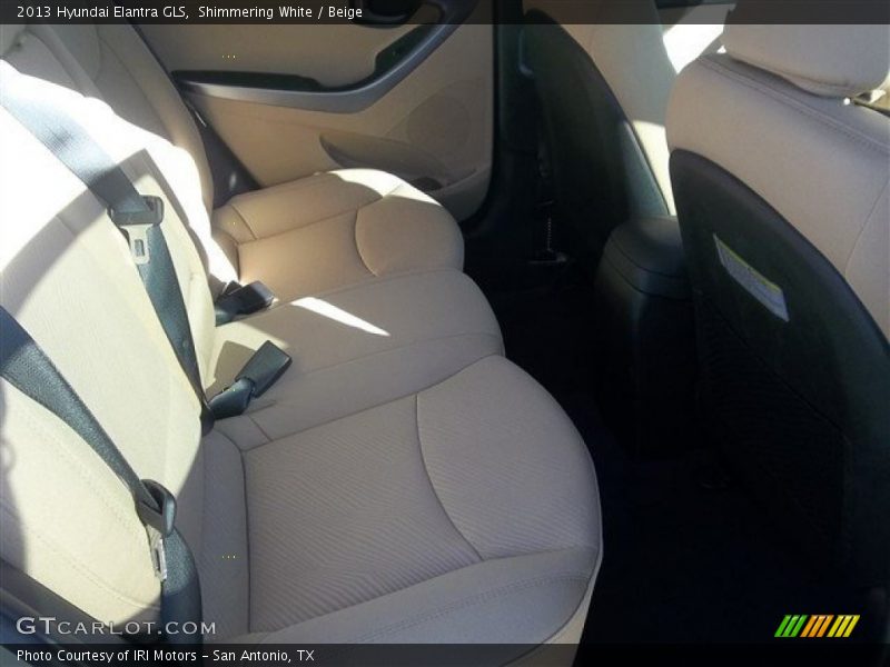 Shimmering White / Beige 2013 Hyundai Elantra GLS