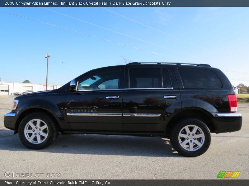 Brilliant Black Crystal Pearl / Dark Slate Gray/Light Slate Gray 2008 Chrysler Aspen Limited