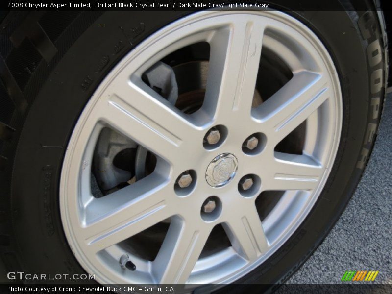 Brilliant Black Crystal Pearl / Dark Slate Gray/Light Slate Gray 2008 Chrysler Aspen Limited