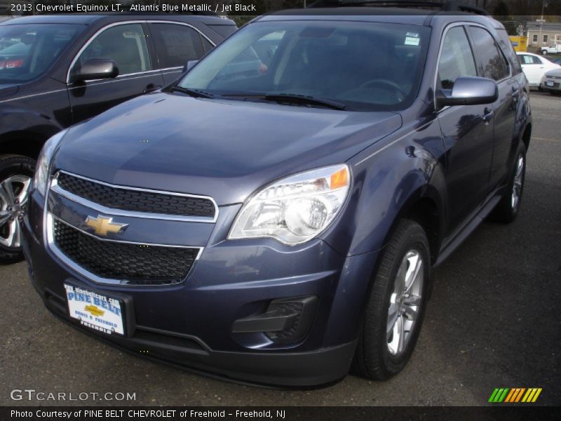 Atlantis Blue Metallic / Jet Black 2013 Chevrolet Equinox LT