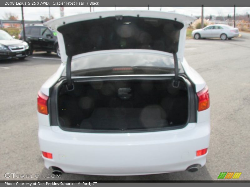 Glacier Frost Pearl / Black 2008 Lexus IS 250 AWD
