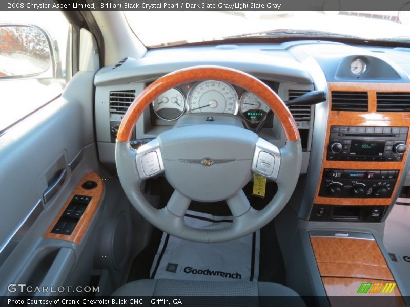 Brilliant Black Crystal Pearl / Dark Slate Gray/Light Slate Gray 2008 Chrysler Aspen Limited