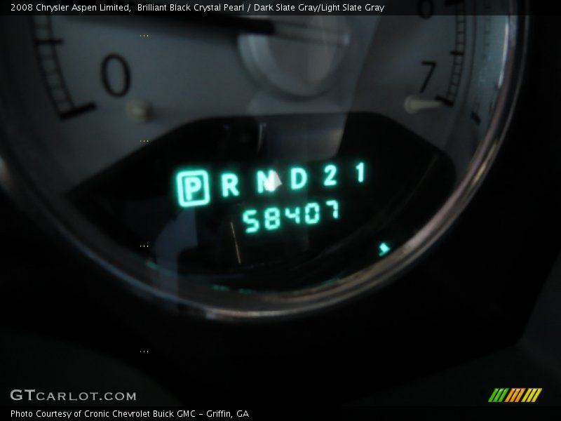 Brilliant Black Crystal Pearl / Dark Slate Gray/Light Slate Gray 2008 Chrysler Aspen Limited