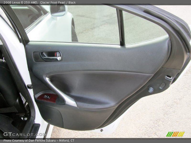 Glacier Frost Pearl / Black 2008 Lexus IS 250 AWD
