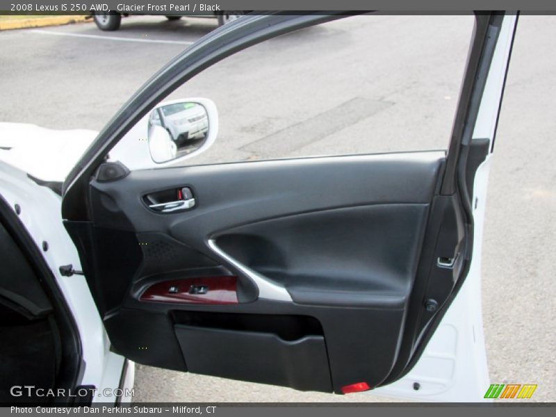 Glacier Frost Pearl / Black 2008 Lexus IS 250 AWD