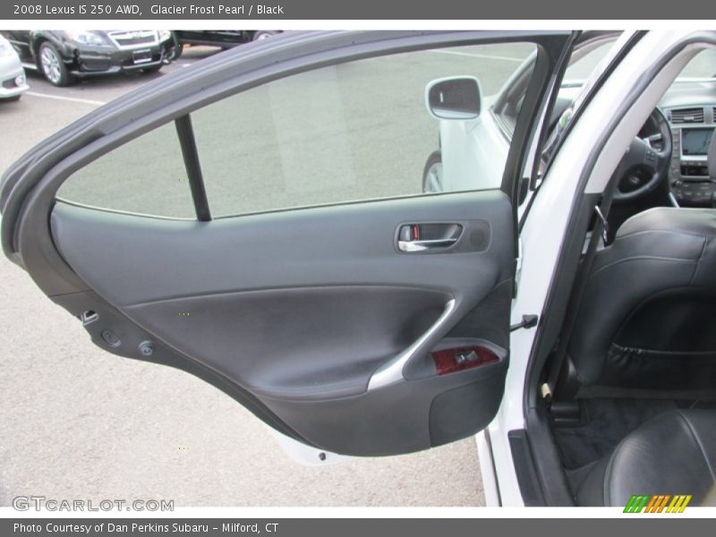 Glacier Frost Pearl / Black 2008 Lexus IS 250 AWD