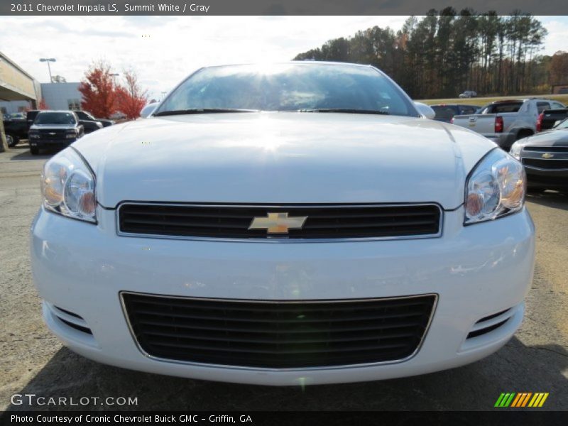 Summit White / Gray 2011 Chevrolet Impala LS