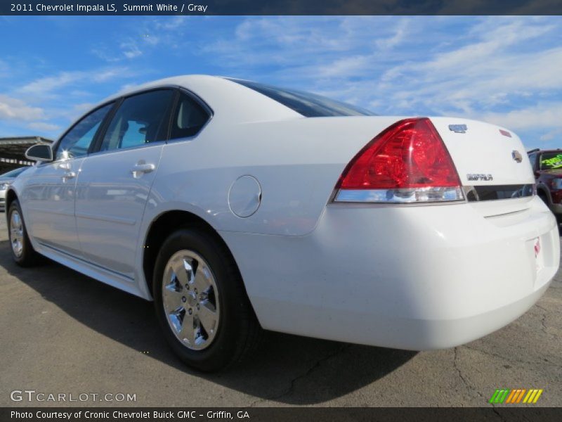 Summit White / Gray 2011 Chevrolet Impala LS