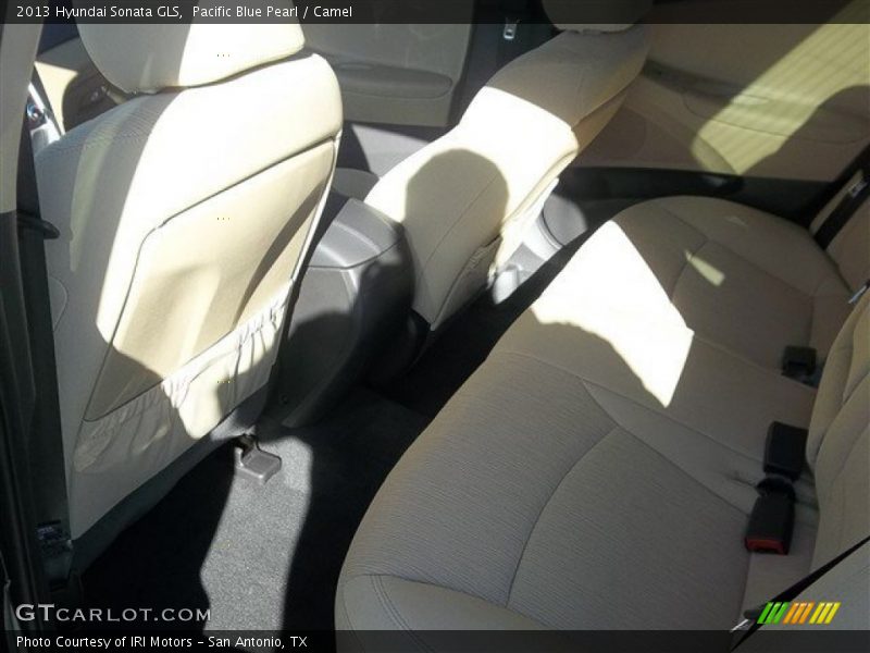 Pacific Blue Pearl / Camel 2013 Hyundai Sonata GLS