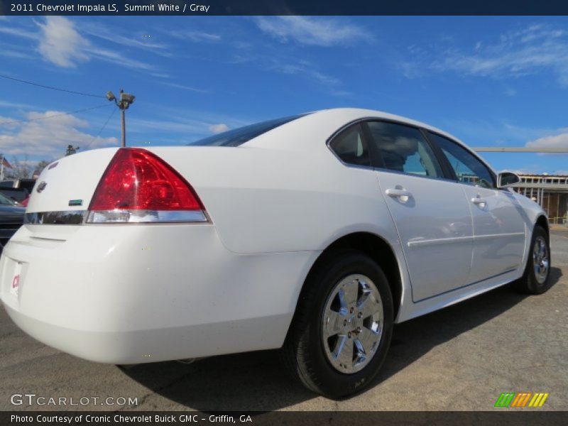 Summit White / Gray 2011 Chevrolet Impala LS