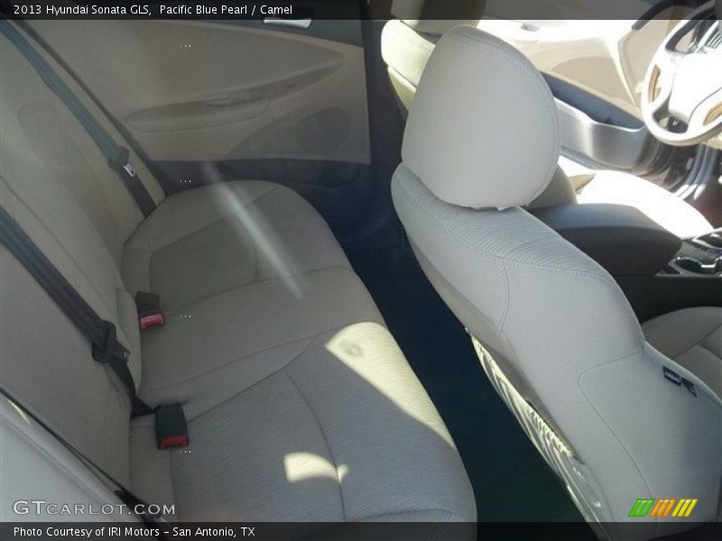 Pacific Blue Pearl / Camel 2013 Hyundai Sonata GLS