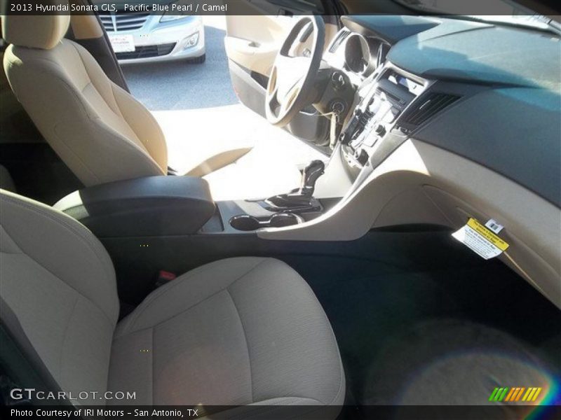 Pacific Blue Pearl / Camel 2013 Hyundai Sonata GLS