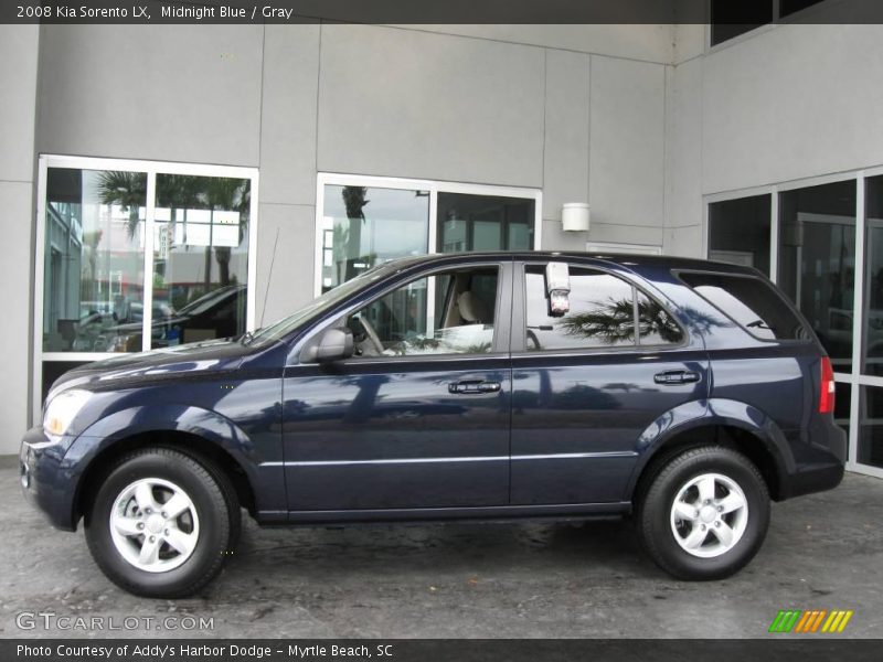 Midnight Blue / Gray 2008 Kia Sorento LX