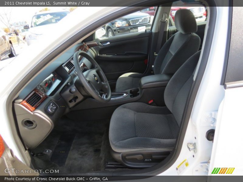 Summit White / Gray 2011 Chevrolet Impala LS