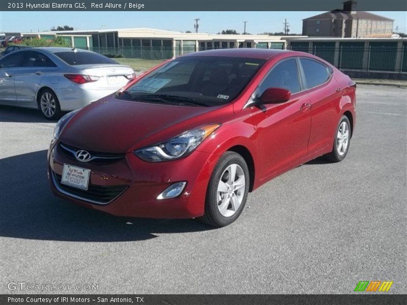 Red Allure / Beige 2013 Hyundai Elantra GLS