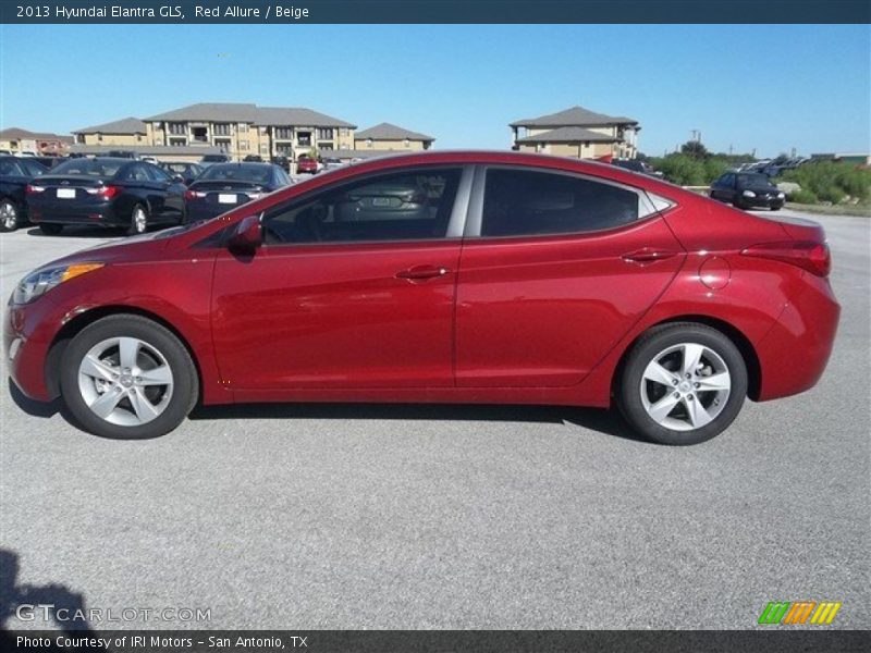 Red Allure / Beige 2013 Hyundai Elantra GLS