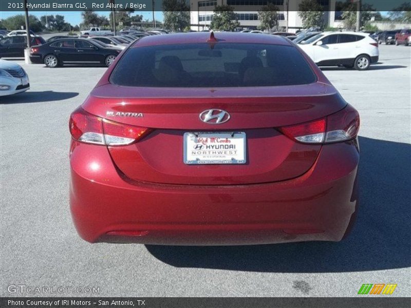 Red Allure / Beige 2013 Hyundai Elantra GLS