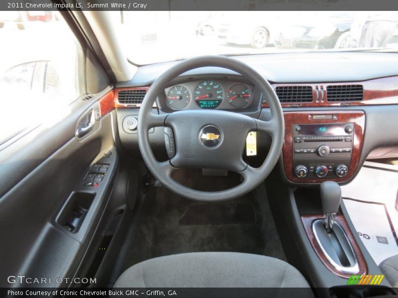 Summit White / Gray 2011 Chevrolet Impala LS