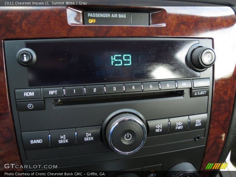 Summit White / Gray 2011 Chevrolet Impala LS