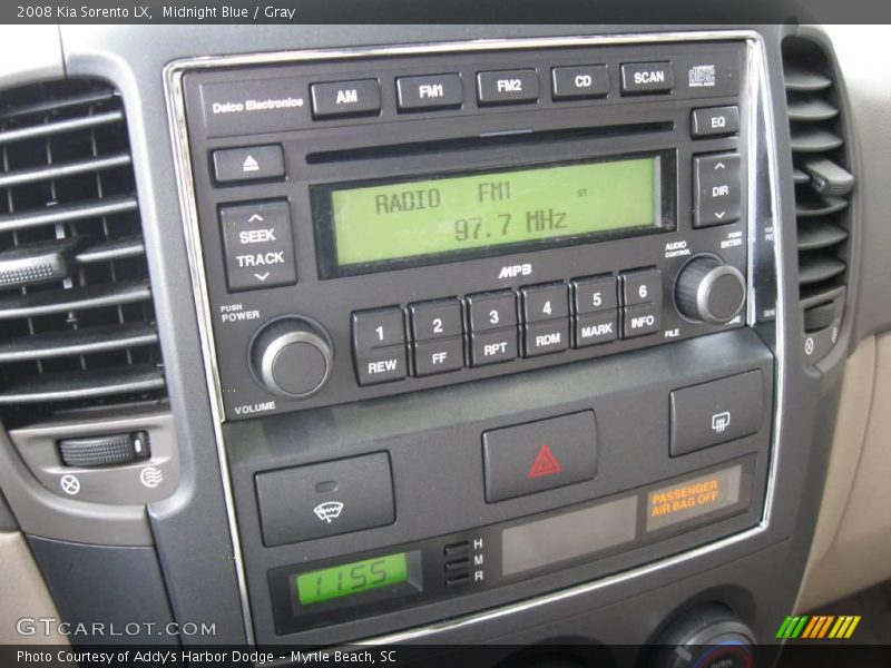 Midnight Blue / Gray 2008 Kia Sorento LX
