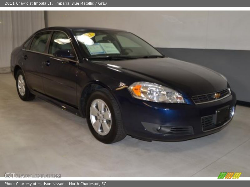 Imperial Blue Metallic / Gray 2011 Chevrolet Impala LT