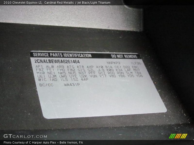 Cardinal Red Metallic / Jet Black/Light Titanium 2010 Chevrolet Equinox LS