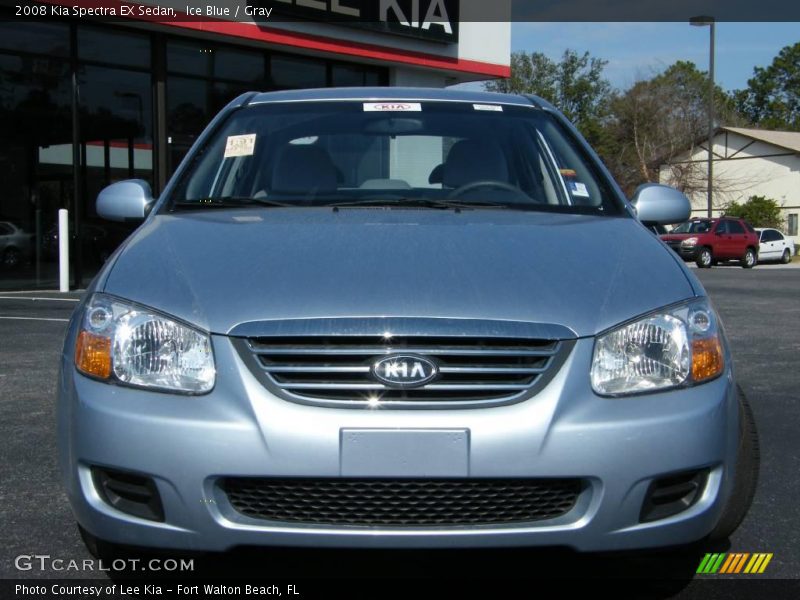 Ice Blue / Gray 2008 Kia Spectra EX Sedan