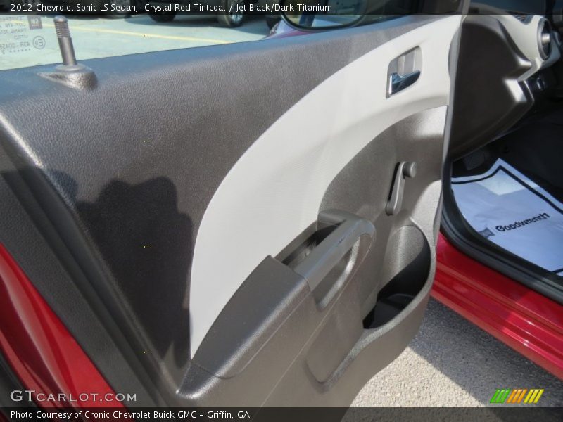 Crystal Red Tintcoat / Jet Black/Dark Titanium 2012 Chevrolet Sonic LS Sedan